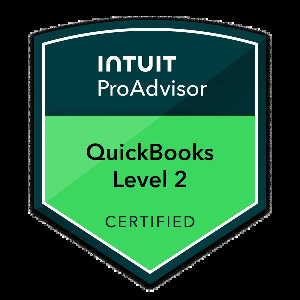 Intuit ProAdvisor QuickBooks Online Level 2 Certified badge